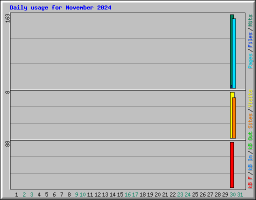 Daily usage for November 2024