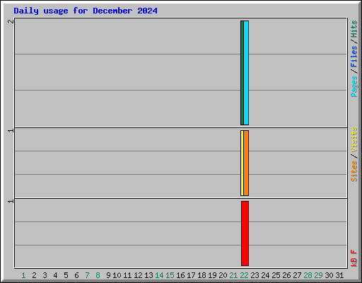 Daily usage for December 2024