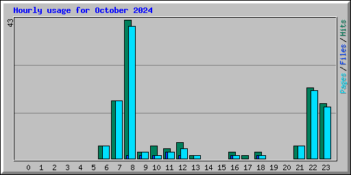 Hourly usage for October 2024