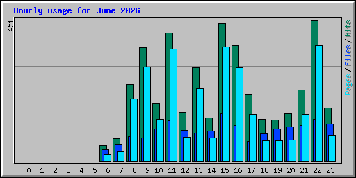 Hourly usage for June 2026